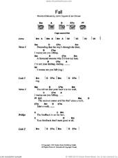 Cover icon of Fall sheet music for guitar (chords) by The Stone Roses, Ian Brown and John Squire, intermediate skill level