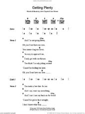 Cover icon of Getting Plenty sheet music for guitar (chords) by The Stone Roses, Ian Brown and John Squire, intermediate skill level