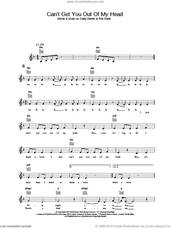 Cover icon of Can't Get You Out Of My Head sheet music for voice and other instruments (fake book) by Kylie Minogue, intermediate skill level