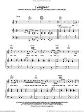 Cover icon of Evergreen sheet music for voice, piano or guitar by Will Young, intermediate skill level