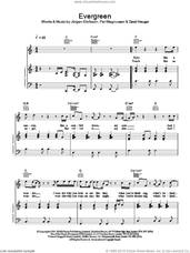 Cover icon of Evergreen sheet music for voice, piano or guitar by Westlife, intermediate skill level