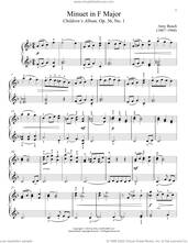 Cover icon of Minuet sheet music for piano solo by Amy Marcy Beach and Immanuela Gruenberg, classical score, intermediate skill level