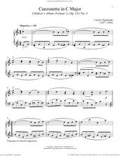 Cover icon of Canzonetta sheet music for piano solo by Cecile Chaminade and Immanuela Gruenberg, classical score, intermediate skill level