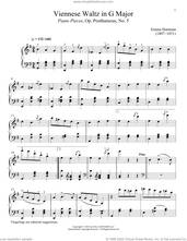 Cover icon of Viennese Waltz in G Major sheet music for piano solo by Emma Hartmann and Immanuela Gruenberg, classical score, intermediate skill level