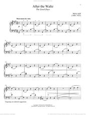 Cover icon of After the Waltz sheet music for piano solo by Marie Jaell and Immanuela Gruenberg, classical score, intermediate skill level