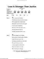 Cover icon of Love Is Stronger Than Justice (The Munificent Seven) sheet music for guitar (chords) by Sting, intermediate skill level