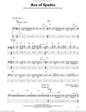 Cover icon of Ace Of Spades sheet music for bass solo by Motorhead, Edward Clarke, Ian Kilmister and Philip Taylor, intermediate skill level