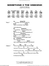 Cover icon of Something 4 The Weekend sheet music for guitar (chords) by Super Furry Animals, Cian Ciaran, Dafydd Ieuan, Gruffydd Rhys, Guto Pryce and Huw Bunford, intermediate skill level