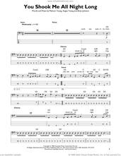 Cover icon of You Shook Me All Night Long sheet music for bass solo by AC/DC, Angus Mckinnon Young, Brian Johnson and Malcolm Mitchell Young, intermediate skill level