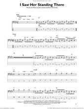 Cover icon of I Saw Her Standing There sheet music for bass solo by The Beatles, John Lennon and Paul McCartney, intermediate skill level