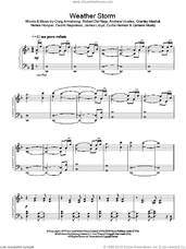 Cover icon of Weather Storm sheet music for piano solo by Massive Attack, intermediate skill level