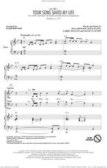 Cover icon of Your Song Saved My Life (from Sing 2) (arr. Mark Brymer) sheet music for choir (SATB: soprano, alto, tenor, bass) by U2, Mark Brymer, Adam Clayton, Bono, Dave Evans, Larry Mullen and Paul Hewson, intermediate skill level