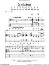 Cover icon of Force Of Nature sheet music for guitar (tablature) by Oasis, intermediate skill level