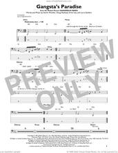 Cover icon of Gangsta's Paradise (feat. L.V.) sheet music for bass solo by Coolio, Artis Ivey, Doug Rasheed, Larry Sanders and Stevie Wonder, intermediate skill level