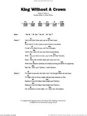 Cover icon of King Without A Crown sheet music for guitar (chords) by Matisyahu, Joshua Werner and Matthew Miller, intermediate skill level