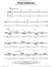 Cover icon of Hotel California sheet music for bass solo by Don Henley, The Eagles, Don Felder and Glenn Frey, intermediate skill level