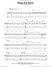 Cover icon of Stray Cat Strut sheet music for bass solo by Stray Cats and Brian Setzer, intermediate skill level