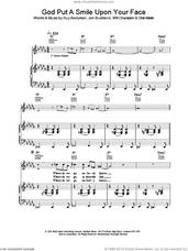 Cover icon of God Put A Smile Upon Your Face sheet music for voice, piano or guitar by Coldplay, intermediate skill level