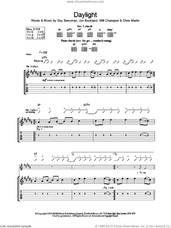Cover icon of Daylight sheet music for guitar (tablature) by Coldplay, intermediate skill level