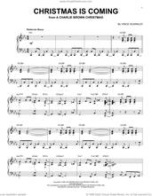 Cover icon of Christmas Is Coming [Jazz version] (arr. Brent Edstrom) sheet music for piano solo by Vince Guaraldi and Brent Edstrom, intermediate skill level