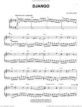 Cover icon of Django [Jazz version] (arr. Brent Edstrom) sheet music for piano solo by Vince Guaraldi, Brent Edstrom and John Lewis, intermediate skill level