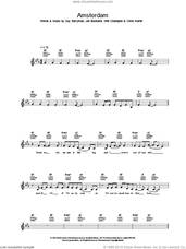 Cover icon of Amsterdam sheet music for voice and other instruments (fake book) by Coldplay, intermediate skill level