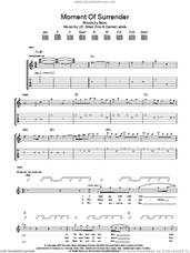 Cover icon of Moment Of Surrender sheet music for guitar (tablature) by U2, Brian Eno, Daniel Lanois and Bono, intermediate skill level