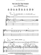 Cover icon of No Line On The Horizon sheet music for guitar (tablature) by U2, Brian Eno, Daniel Lanois and Bono, intermediate skill level