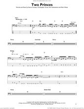 Cover icon of Two Princes sheet music for bass solo by Spin Doctors, Aaron Comess, Christopher Gross, Eric Schenkman and Mark White, intermediate skill level
