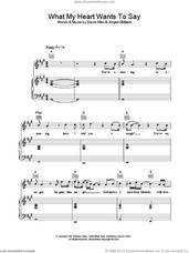 Cover icon of What My Heart Wants To Say sheet music for voice, piano or guitar by Gareth Gates, intermediate skill level