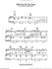 Cover icon of With You All The Time sheet music for voice, piano or guitar by Gareth Gates, intermediate skill level