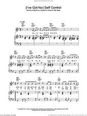 Cover icon of (I've Got No) Self Control sheet music for voice, piano or guitar by Gareth Gates, intermediate skill level