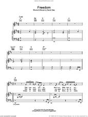 Cover icon of Freedom sheet music for voice, piano or guitar by David Gray, intermediate skill level