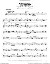 Cover icon of Anthropology sheet music for alto saxophone (transcription) by Charlie Parker and Dizzy Gillespie, intermediate skill level