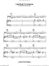 Cover icon of Last Boat To America sheet music for voice, piano or guitar by David Gray, intermediate skill level