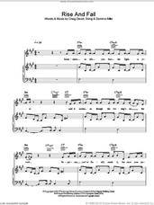 Cover icon of Rise And Fall sheet music for voice, piano or guitar by Craig David, intermediate skill level