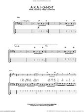 Cover icon of A.K.A. I-D-I-O-T sheet music for bass (tablature) (bass guitar) by The Hives, intermediate skill level