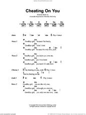 Cover icon of Cheating On You sheet music for guitar (chords) by Franz Ferdinand, Alexander Kapranos and Nicholas McCarthy, intermediate skill level