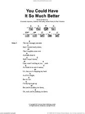 Cover icon of You Could Have It So Much Better sheet music for guitar (chords) by Franz Ferdinand, Alexander Kapranos, Nicholas McCarthy, Paul Thomson and Robert Hardy, intermediate skill level