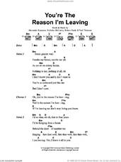 Cover icon of You're The Reason I'm Leaving sheet music for guitar (chords) by Franz Ferdinand, Alexander Kapranos, Nicholas McCarthy, Paul Thomson and Robert Hardy, intermediate skill level
