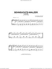 Cover icon of Sehnsuchts-Walzer (Longing), Op.9, No.2, D365 sheet music for piano solo by Franz Schubert and Hans-Gunter Heumann, classical score, intermediate skill level