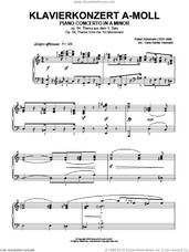 Cover icon of Piano Concerto In A Minor, Op.54, theme from the First Movement sheet music for piano solo by Robert Schumann and Hans-Gunter Heumann, classical score, intermediate skill level