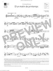 Cover icon of D'un matin de printemps (Grade 8, C1, from the ABRSM Violin Syllabus from 2024) sheet music for violin solo by Lili Boulanger, classical score, intermediate skill level