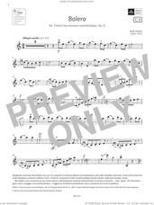 Cover icon of Bolero (Grade 7, C3, from the ABRSM Violin Syllabus from 2024) sheet music for violin solo by Jenő Hubay, classical score, intermediate skill level