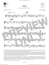Cover icon of Giga (Grade 5, A1, from the ABRSM Violin Syllabus from 2024) sheet music for violin solo by Michel Corrette, classical score, intermediate skill level