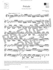 Cover icon of Prelude (Grade 4, A1, from the ABRSM Violin Syllabus from 2024) sheet music for violin solo by Grażyna Bacewicz, classical score, intermediate skill level