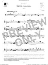 Cover icon of Danse espagnole, Op. 102 (Grade 4, C2, from the ABRSM Violin Syllabus from 2024) sheet music for violin solo by Bénoni Lagye, classical score, intermediate skill level
