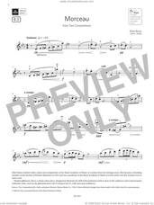 Cover icon of Morceau (Grade 7, B3, from the ABRSM Violin Syllabus from 2024) sheet music for violin solo by Ethel Barns, classical score, intermediate skill level