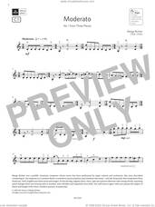 Cover icon of Moderato (Grade 6, C1, from the ABRSM Violin Syllabus from 2024) sheet music for violin solo by Marga Richter, classical score, intermediate skill level