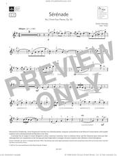 Cover icon of Serenade (Grade 7, C1, from the ABRSM Violin Syllabus from 2024) sheet music for violin solo by Anton Arensky, classical score, intermediate skill level